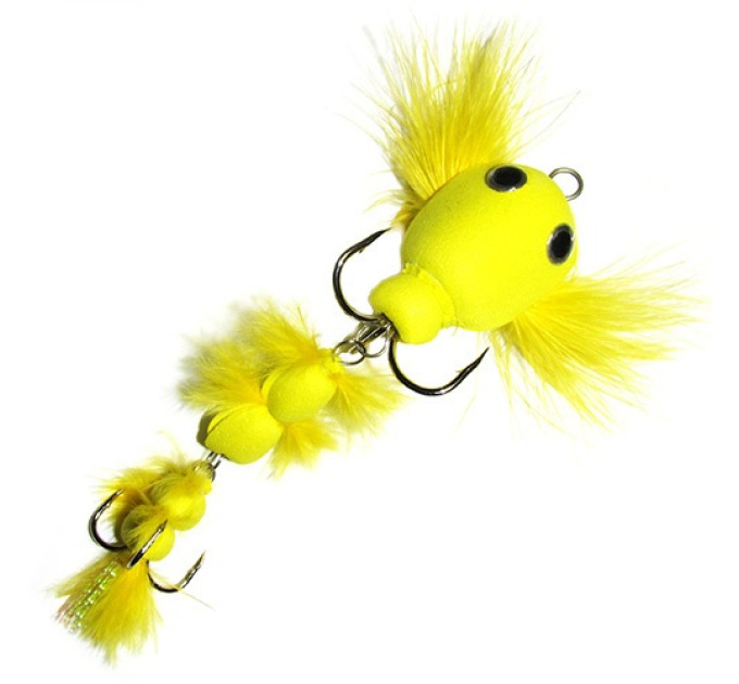 Мандула STRIKE Furry Tadpole (Пухнастий пуголовок) 10cm, 2/6 Yellow