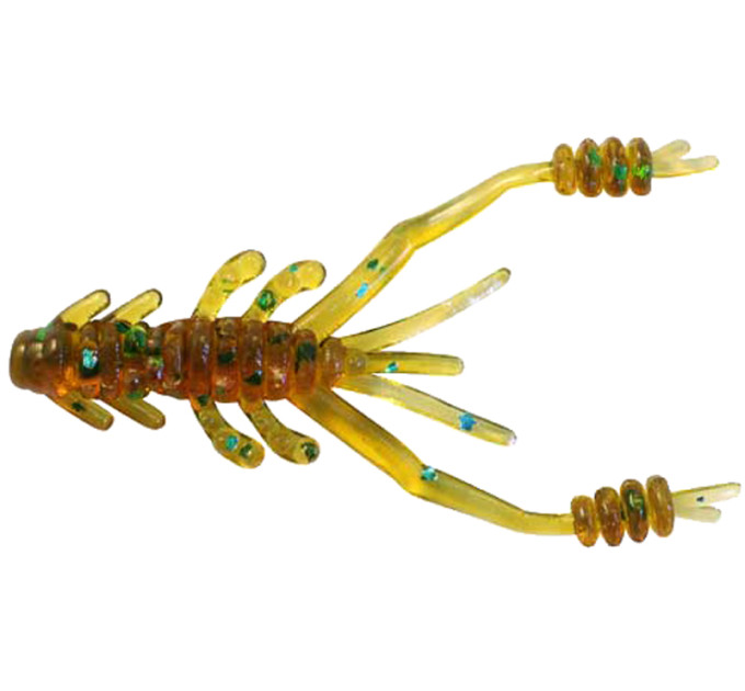 Силикон Reins Ring Shrimp 2 565 Motor Oil Green Flake (12 шт/уп.)