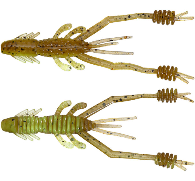 Силікон Reins Ring Shrimp 4 B08 Green Pumpkin Chart Melon (6 шт/уп.)