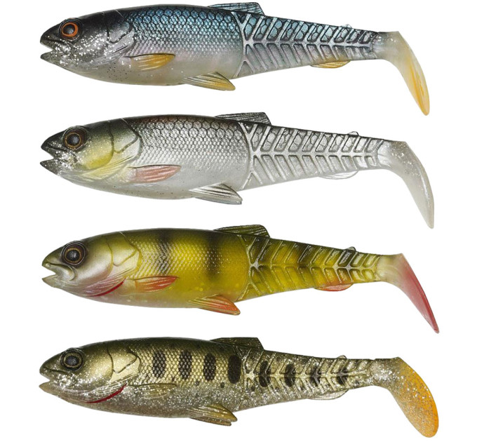 Силикон Savage Gear Craft Cannibal Paddletail Clear Water 65mm 4.0g Mix (4 шт/уп)
