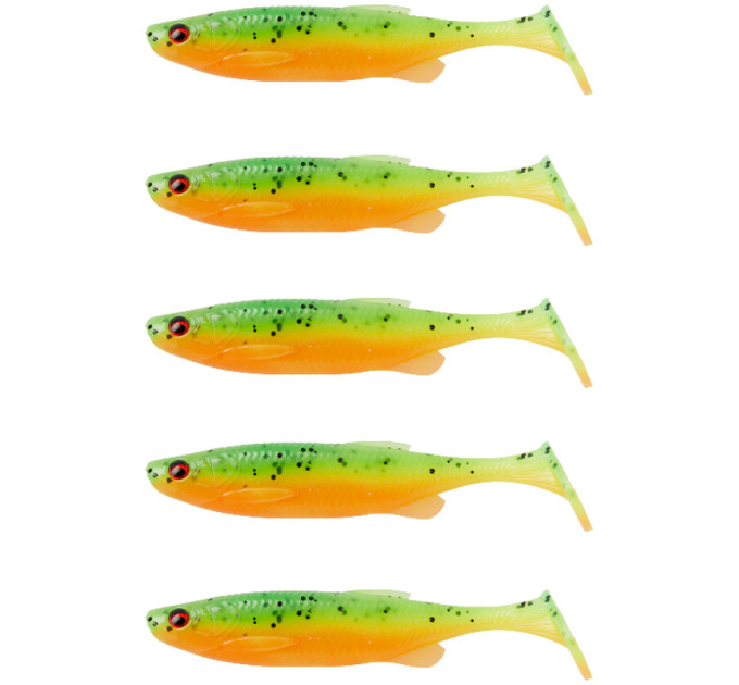 Силикон Savage Gear Fat Minnow T-Tail 90mm 7.0g Firecracker (5 шт/уп)