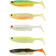 Силикон Savage Gear Fat Minnow T-Tail 75mm 5.0g Darkwater Mix (5 шт/уп)