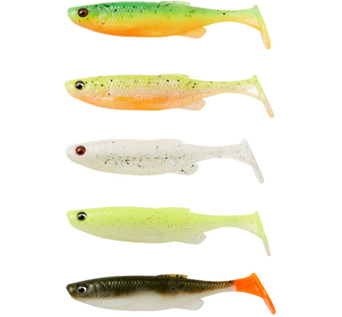 Силікон Savage Gear Fat Minnow T-Tail 130mm 20.0g Darkwater Mix (5 шт/уп)