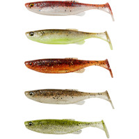 Силикон Savage Gear Fat Minnow T-Tail 90mm 7.0g Clearwater Mix (5 шт/уп)