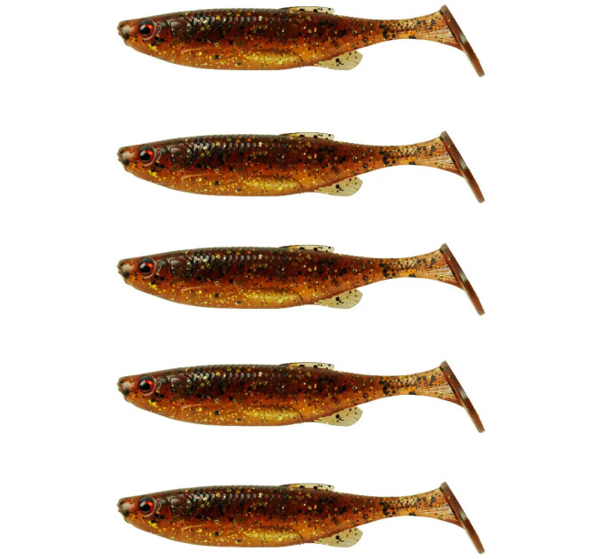 Силикон Savage Gear Fat Minnow T-Tail 130mm 20.0g Motoroil UV (5 шт/уп)