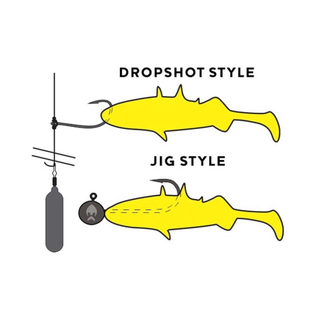 Силикон Westin Stanley the Stickleback Shadtail 7.5cm 4g Fireflake 1шт