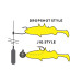Силикон Westin Stanley the Stickleback Shadtail 7.5cm 4g Fireflake 1шт