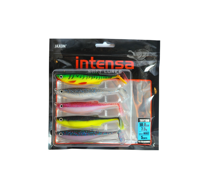 Виброхвост Jaxon Intensa Tryton 10cm  MIX2 (5шт)