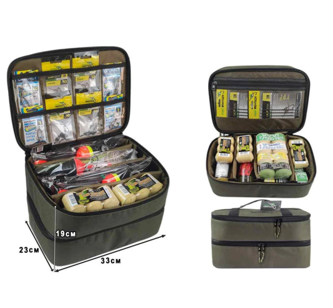 ПМ Сумка Double Bag для технопланктона и оснасток на толтолоба 33х23х19см
