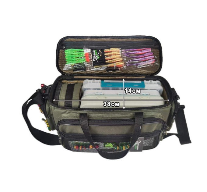 ПМ Сумка рыболовная Lures & Rigs (47х22х22см)