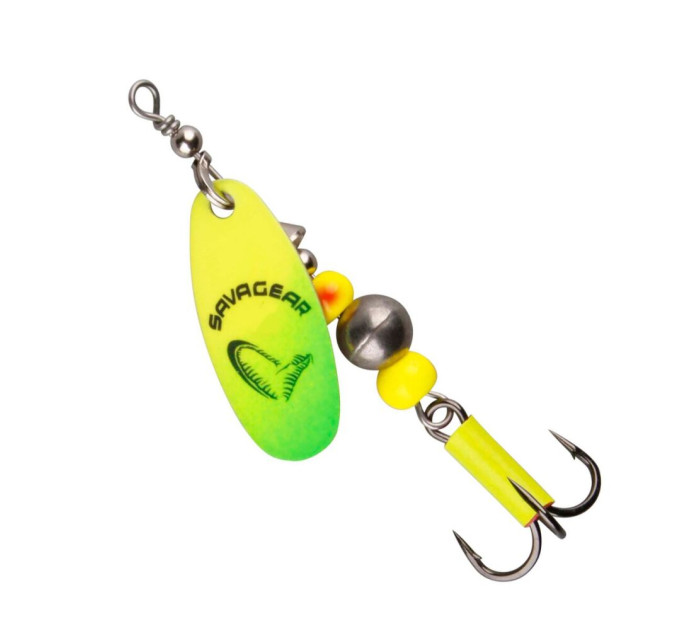 Блесна Savage Gear Caviar Spinner #4 14g 07-Fluo Yellow/Chartreuse