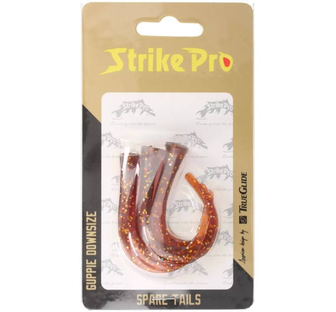 Хвост силиконовый Strike Pro Guppie Downsize 90S (3шт) MOG