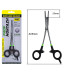 Зажим ProfMontazh Quick-Hook Release PRO с ножницами для флюорокарбона и лески 20см