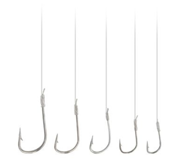 Kрючок с поводком Kamasaki Sode 12 Nickel 10шт