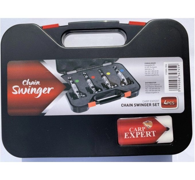 Набір свінгерів на ланцюжку Energofish Carp Expert CXP LED Chain Swinger Set 4 із підключенням