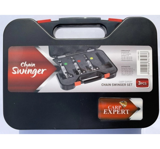 Набор свингеров на цепочке Energofish Carp Expert CXP LED Chain Swinger Set 3 с подключением (770909)