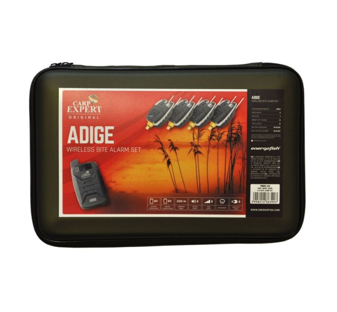 Набір радіо сигналізаторів Carp Expert ADIGE 512 (3+1) 150 м напрямок клювання