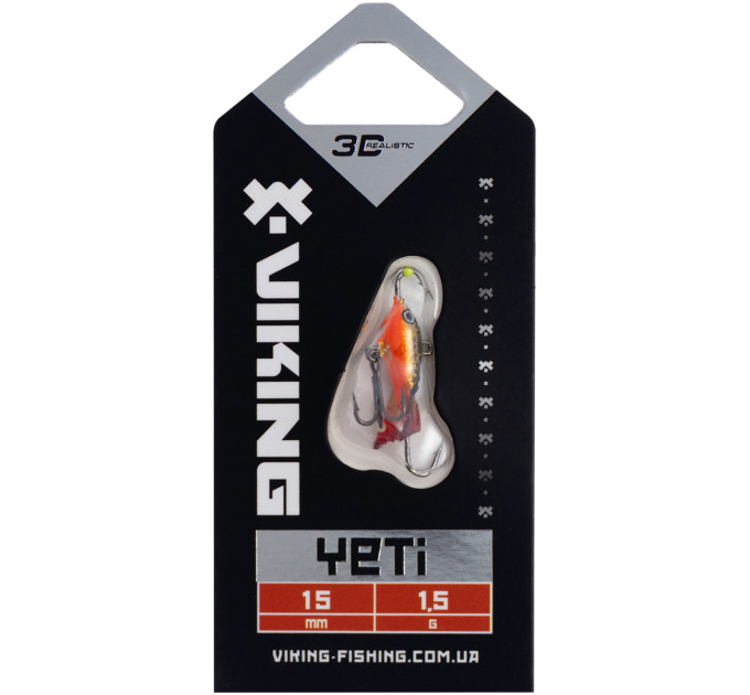 Балансир Viking Fishing Yeti Ice Jig 15mm 1.5g #10 Golden Dark
