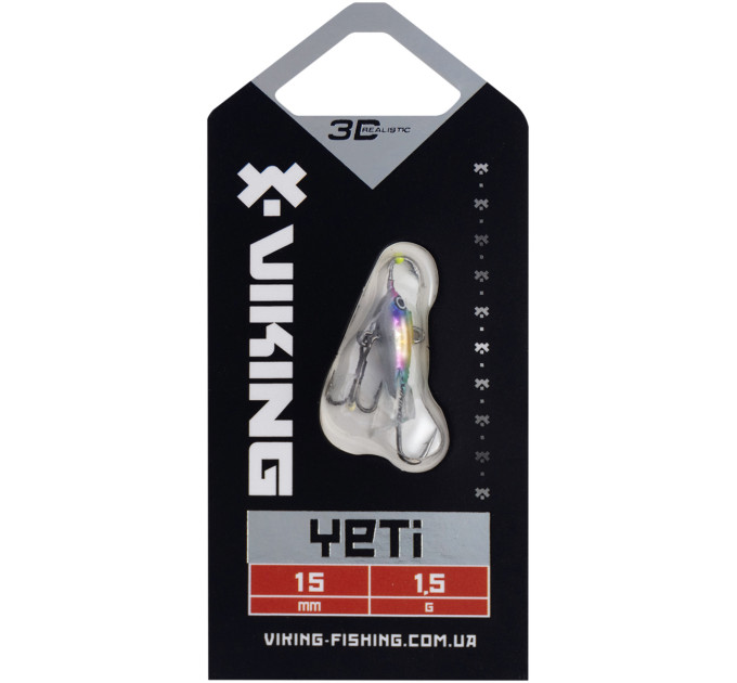 Балансир Viking Fishing Yeti Ice Jig 15mm 1.5g #16 European Values
