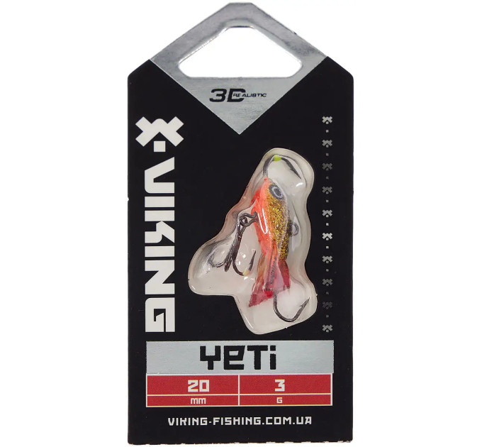 Балансир Viking Fishing Yeti Ice Jig 20mm 3.0g #10 Golden Dark