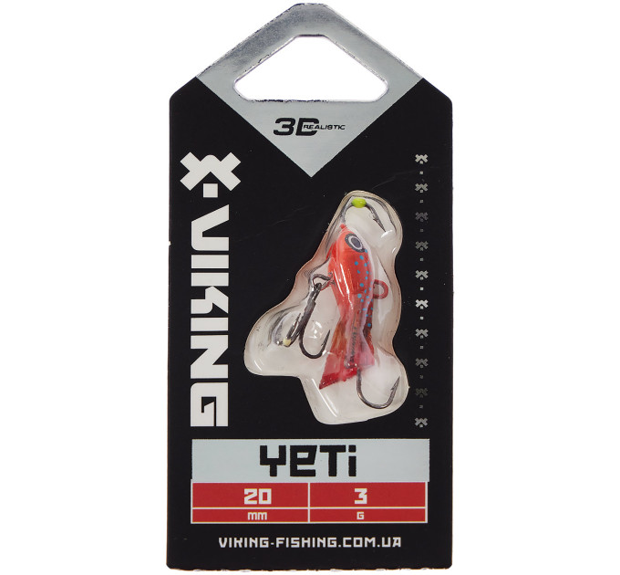 Балансир Viking Fishing Yeti Ice Jig 20mm 3.0g #7 Coral Trout