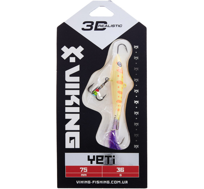 Балансир Viking Fishing Yeti Ice Jig 75mm 36.0g #06 Japanese School