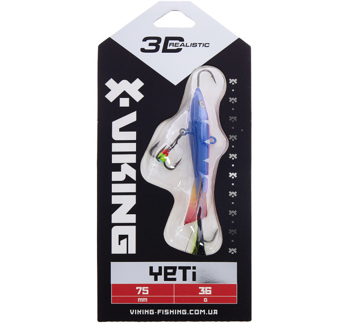 Балансир Viking Fishing Yeti Ice Jig 75mm 36.0g #09 Strange Perch
