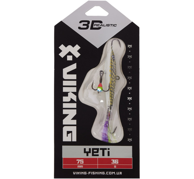 Балансир Viking Fishing Yeti Ice Jig 75mm 36.0g #13 Just Pike