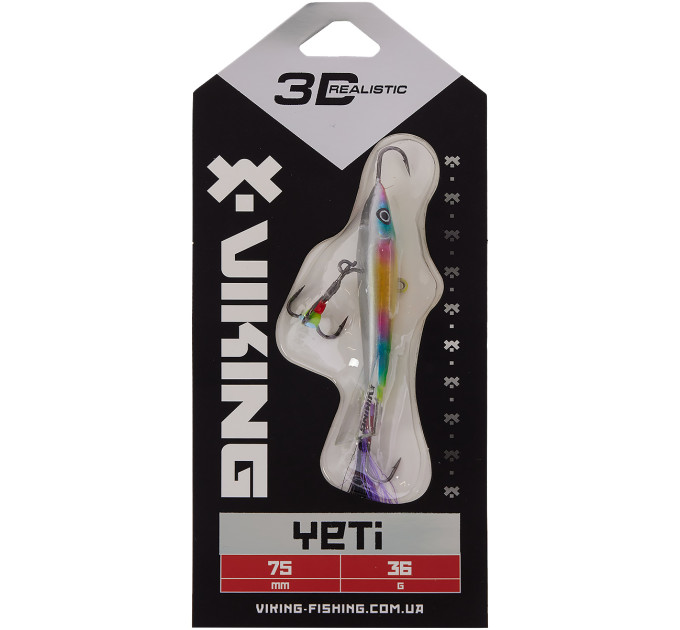 Балансир Viking Fishing Yeti Ice Jig 75mm 36.0g #16 European Values