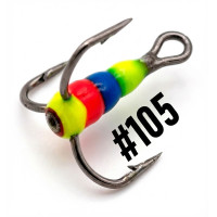 Тройник MUSTAD №10 3D глаз 105