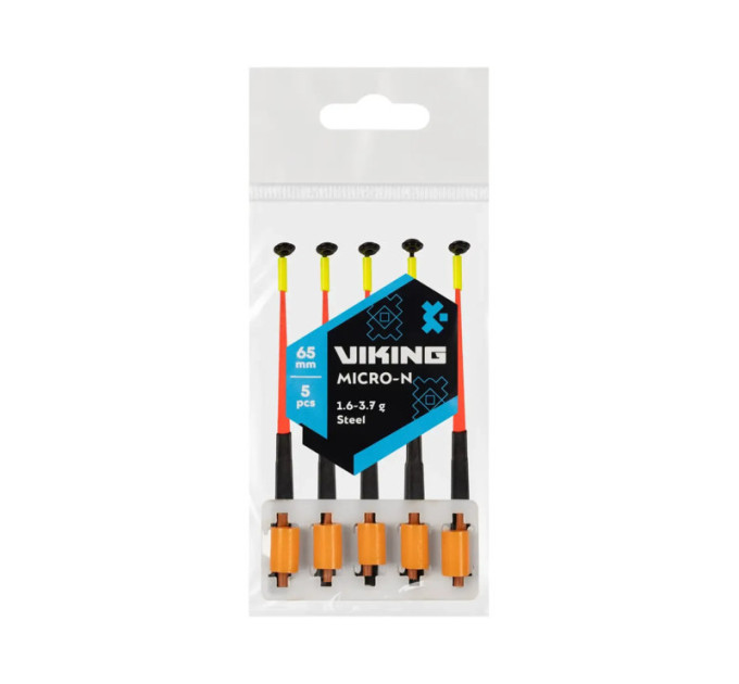 Кивок Viking Fishing Micro-N стальной 65mm 1.6-3.7g