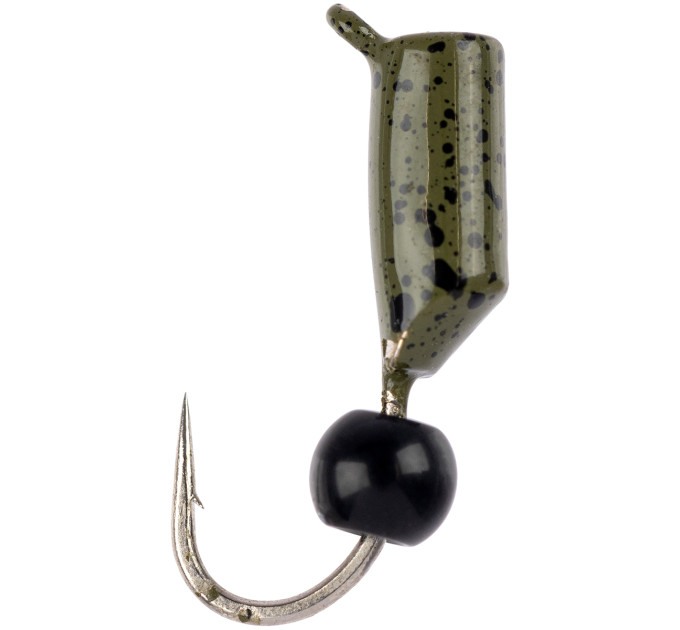 Мормишка вольфрамова Viking Fishing Rigabik+bead 2.5mm Olive+B