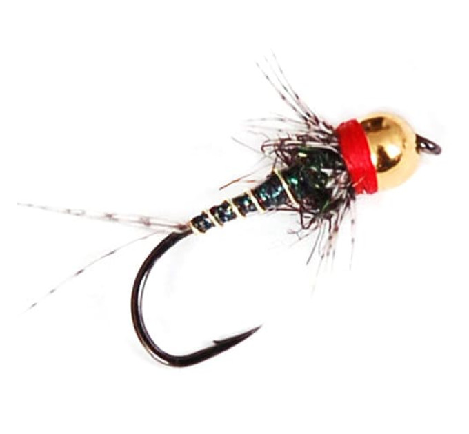 Німфа STRIKE з вольфрамовою головкою Tungsten Black and Red (12)