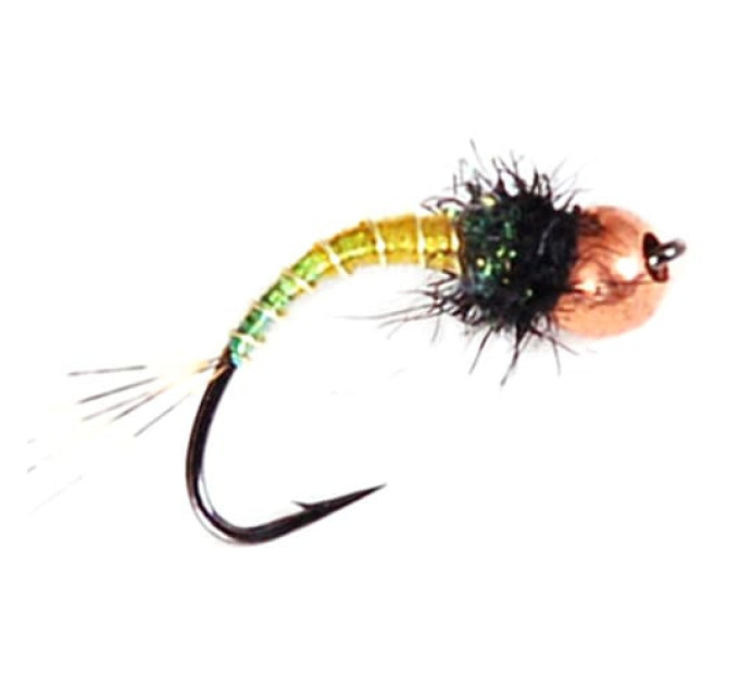 Німфа STRIKE з вольфрамовою головкою Tungsten Realistic Mayfly Nymph Olive (12)