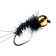 Нимфа STRIKE с вольфрамовой головкой  Black Nymph (12)